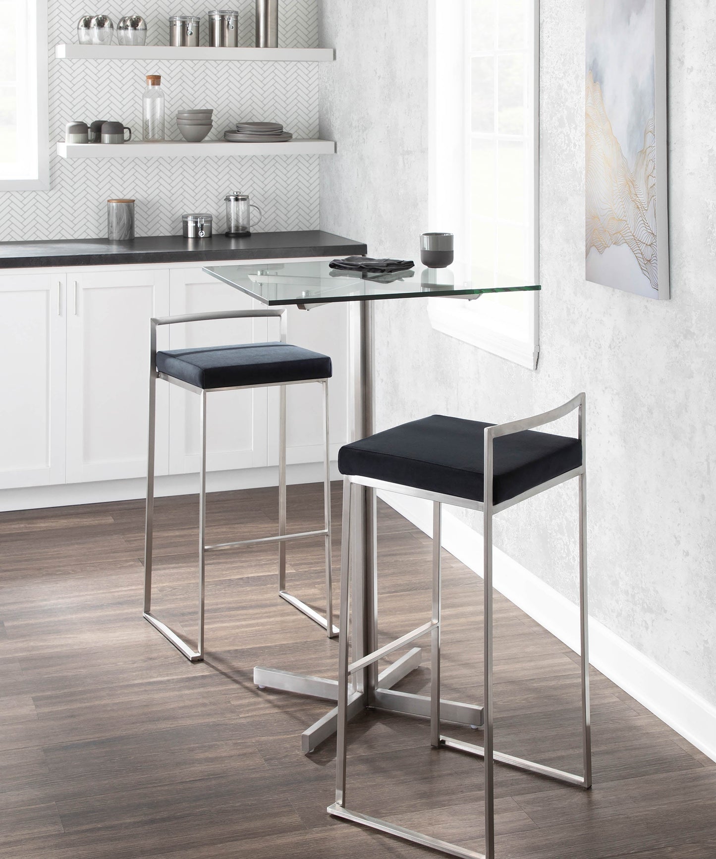 Contemporary Stackable Barstool