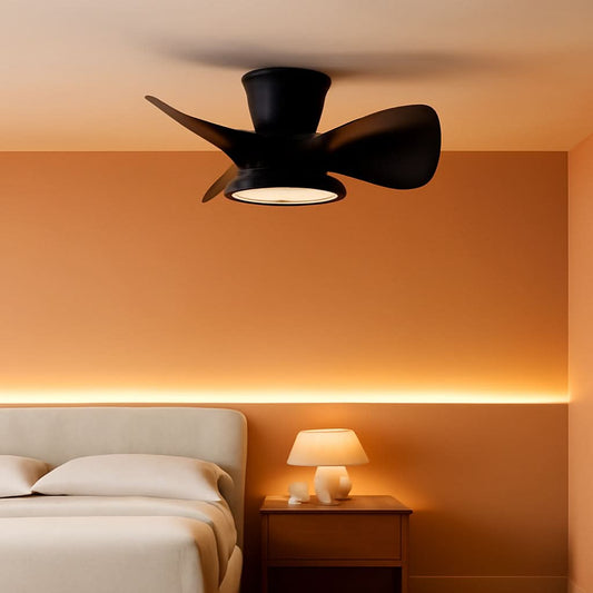 22-Inch Quiet Ceiling Fan With LED Light Remote Control