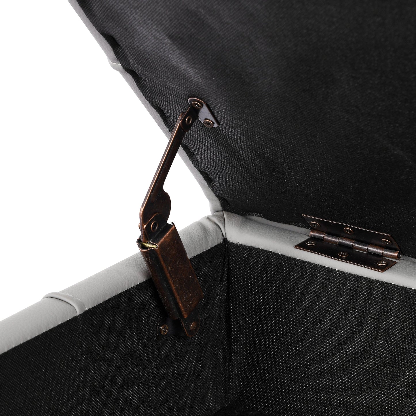 22 Inch Anti-Scratch Leather Storage Ottoman