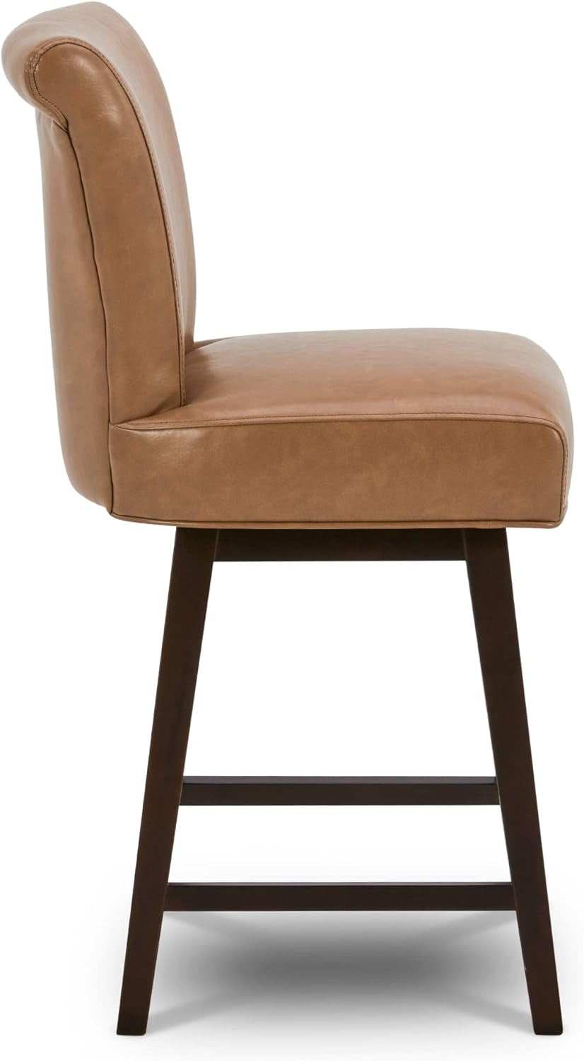 26 Inch Counter Height Swivel Bar Stools Set of 2