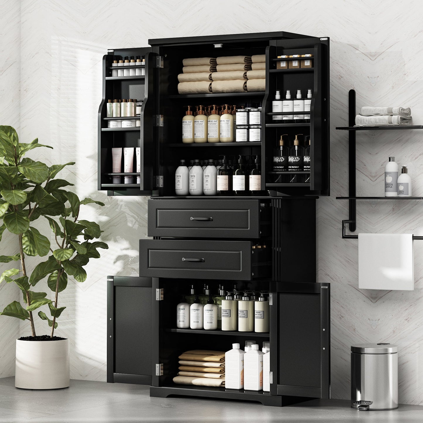 Storage Cabinet with Multi-Functional Storage Space
