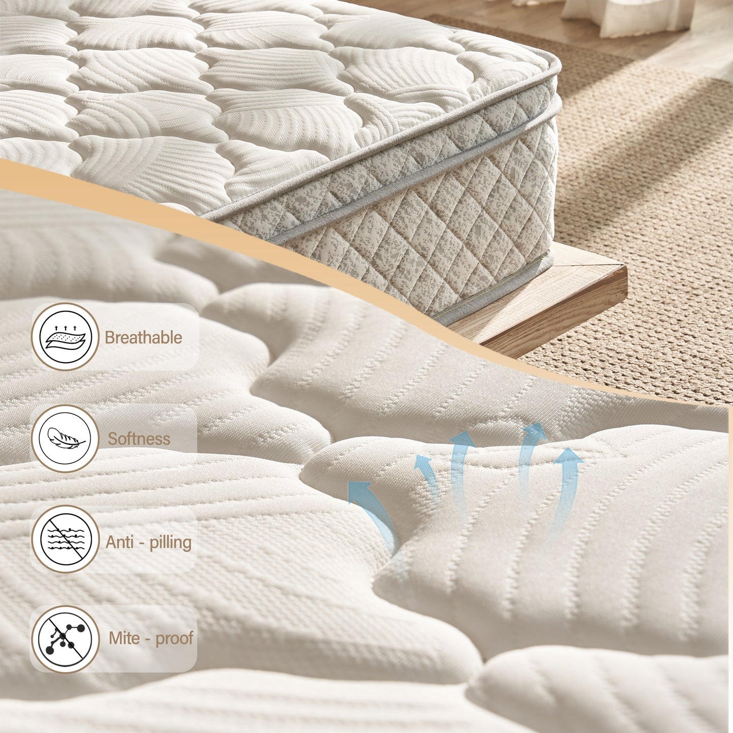 12 Inch Hybrid Queen Mattress in a Box