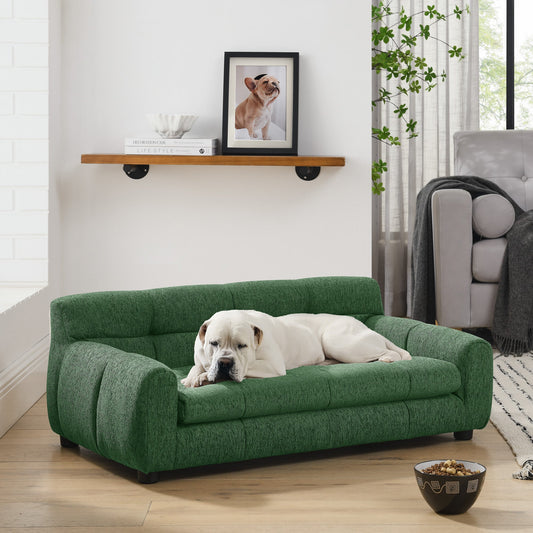 Soft and Comfortable Pet Sofa with Backrest and Armrests