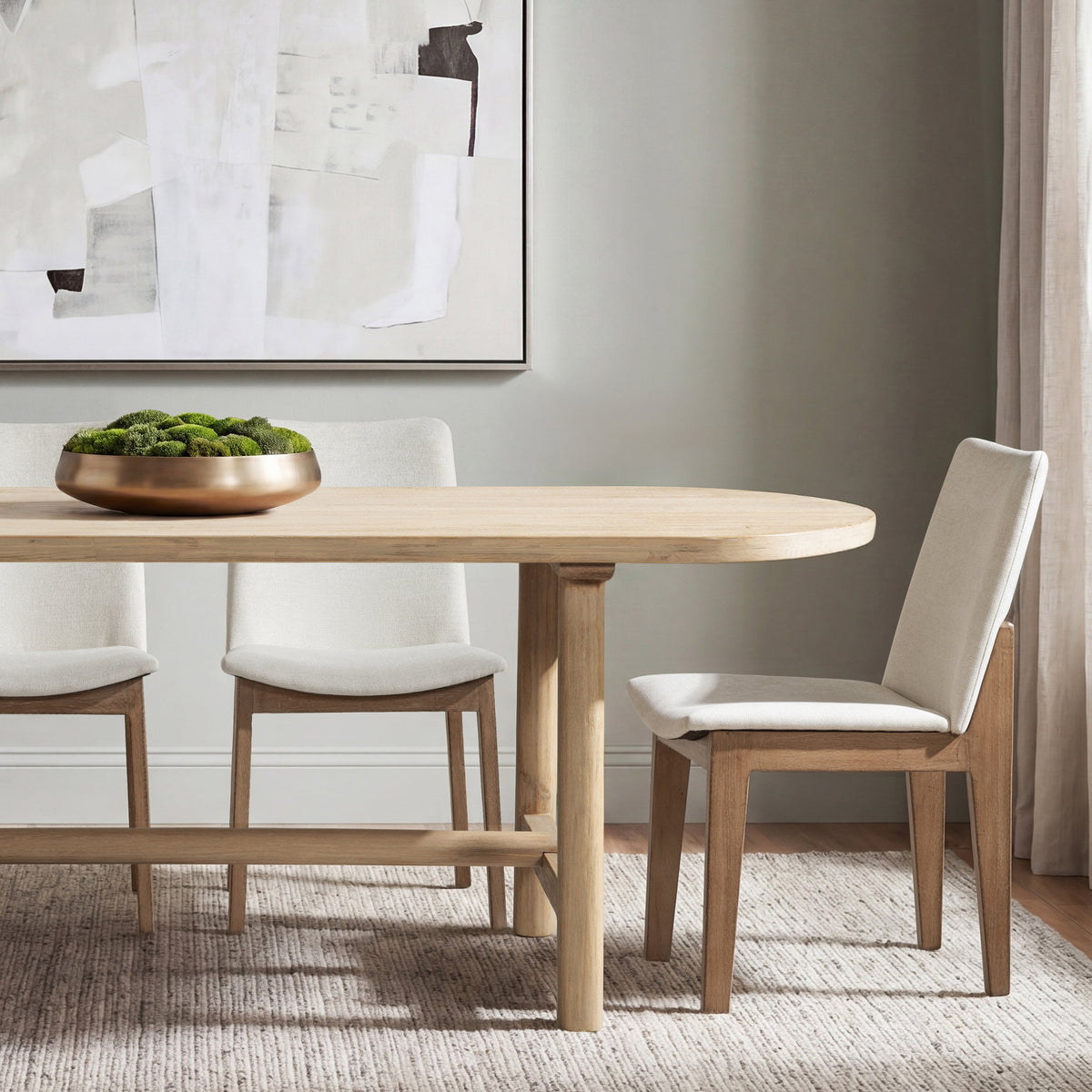 Milo 85" 8-Seat Oval Reclaimed Wood Dining Table