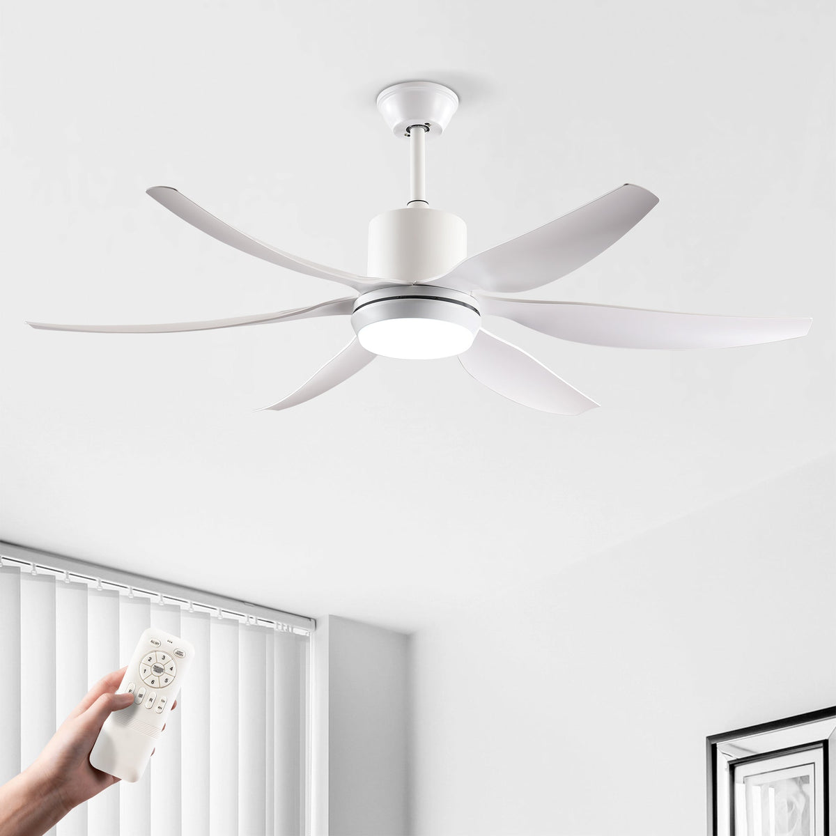 56-Inch Ceiling Fan With Light Kit