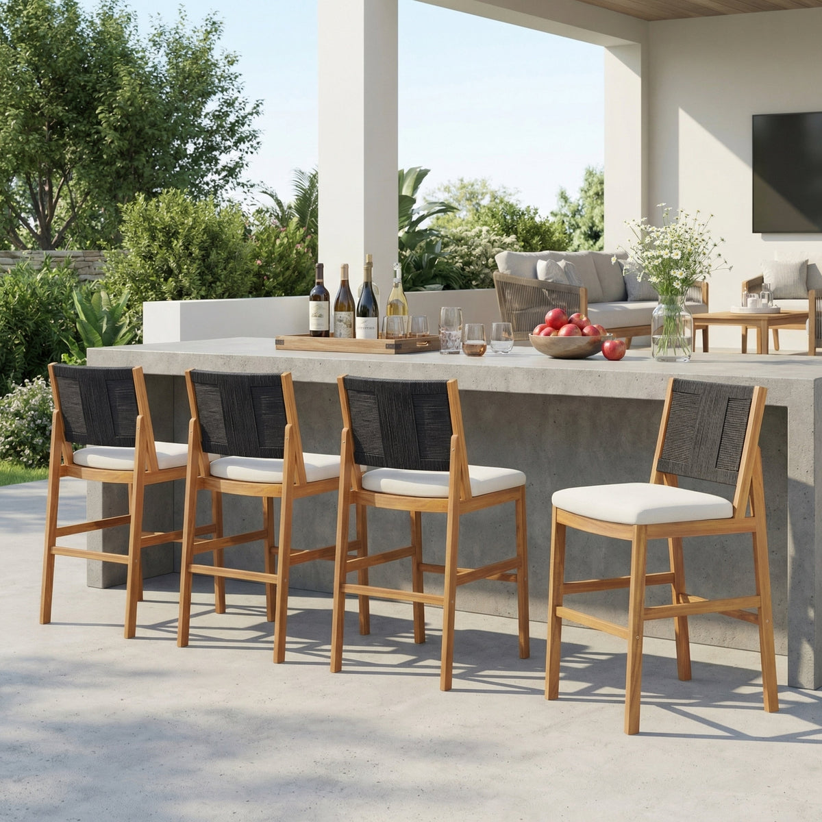 4 Pieces Arly Patio Seating Set