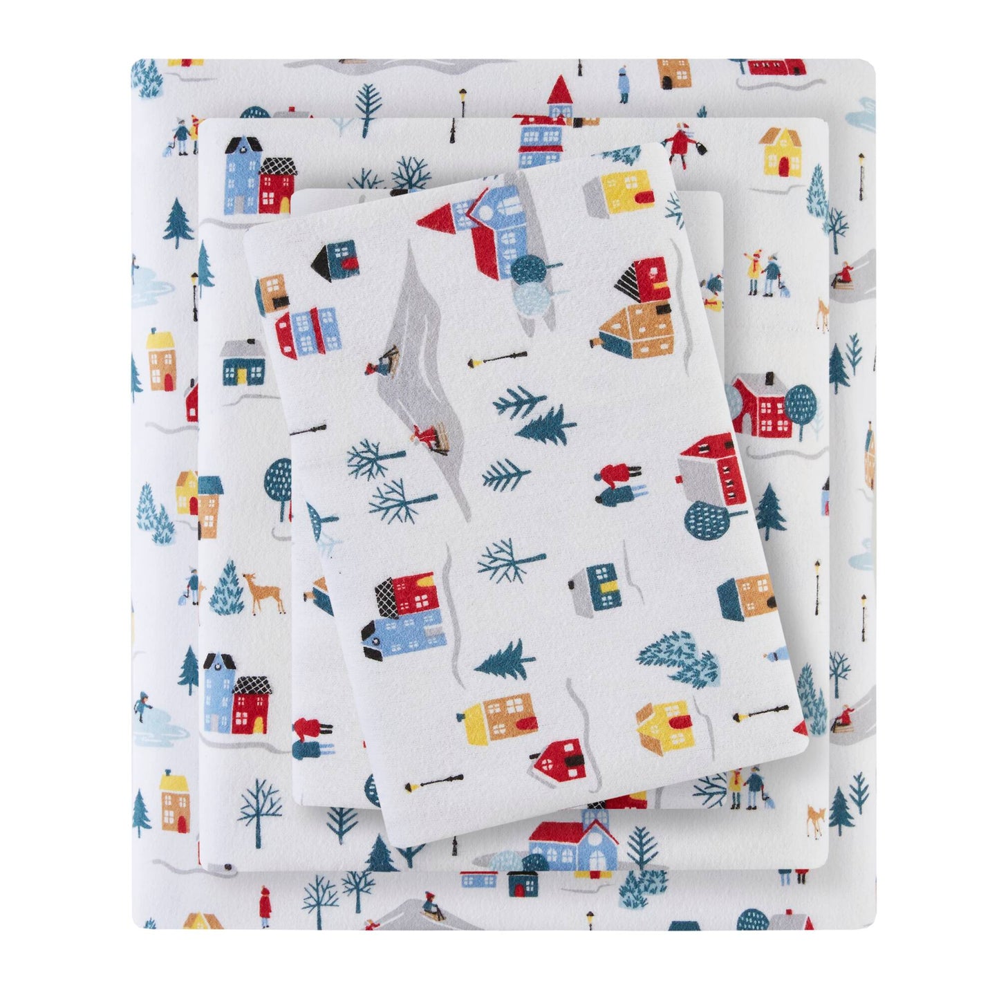 4 PCS King Printed Sheet Set