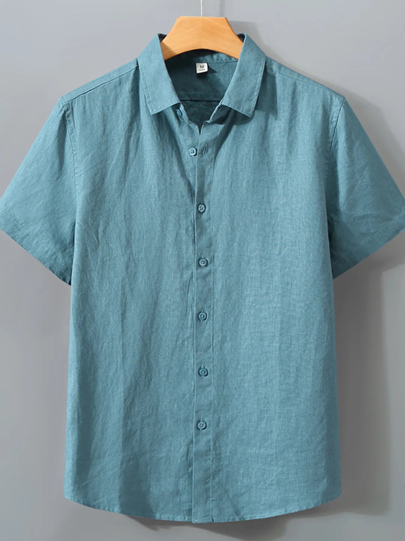 Short Sleeve Button-Up Shirt Plus Size