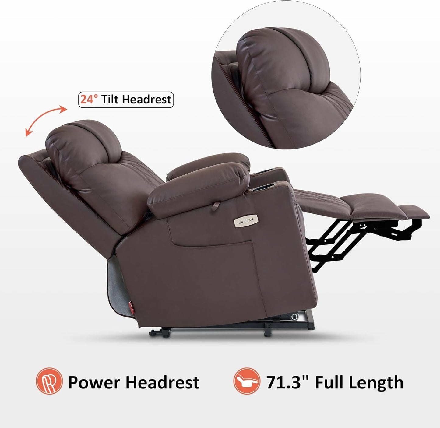 Petite Power Lift Recliner With Massage And Heating