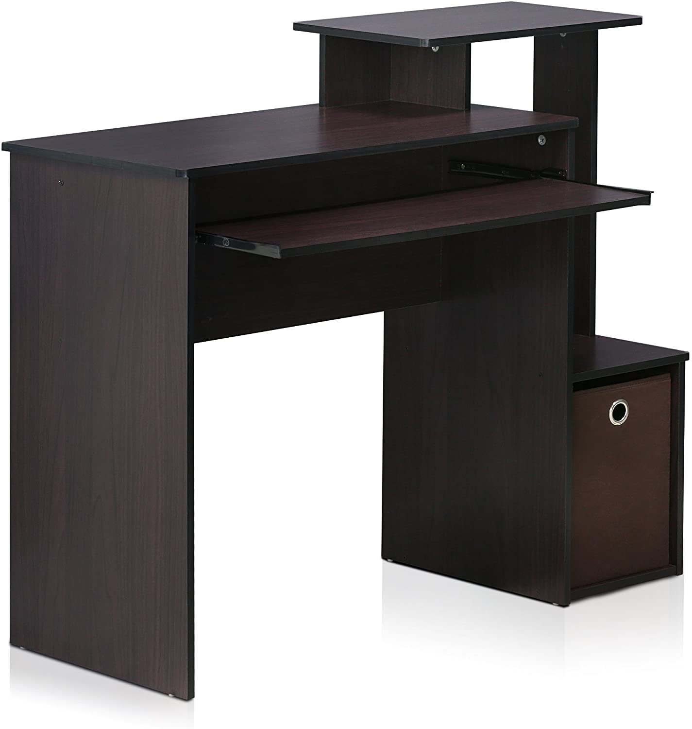Dark Walnut Multipurpose Home Office Desk Regular Size