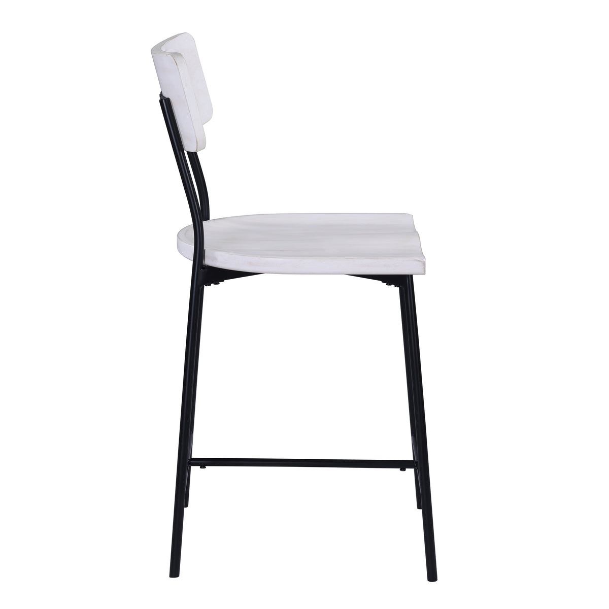 Badin Wood and Metal Modern Counter Stool