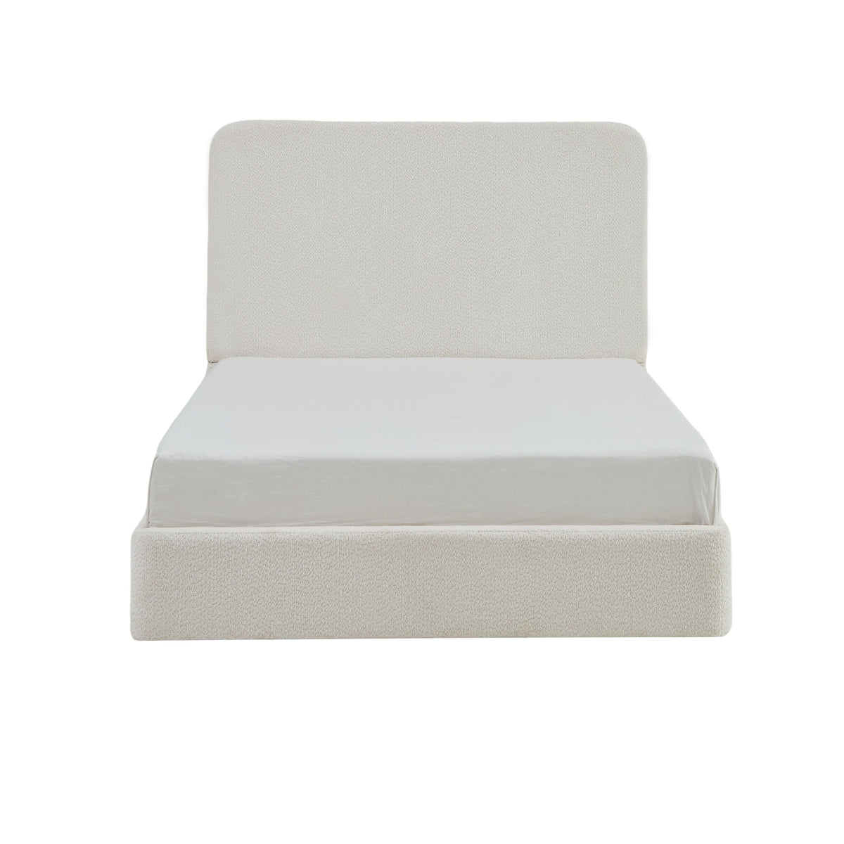 Canter Tall Headboard Upholstered Bed - Pearl
