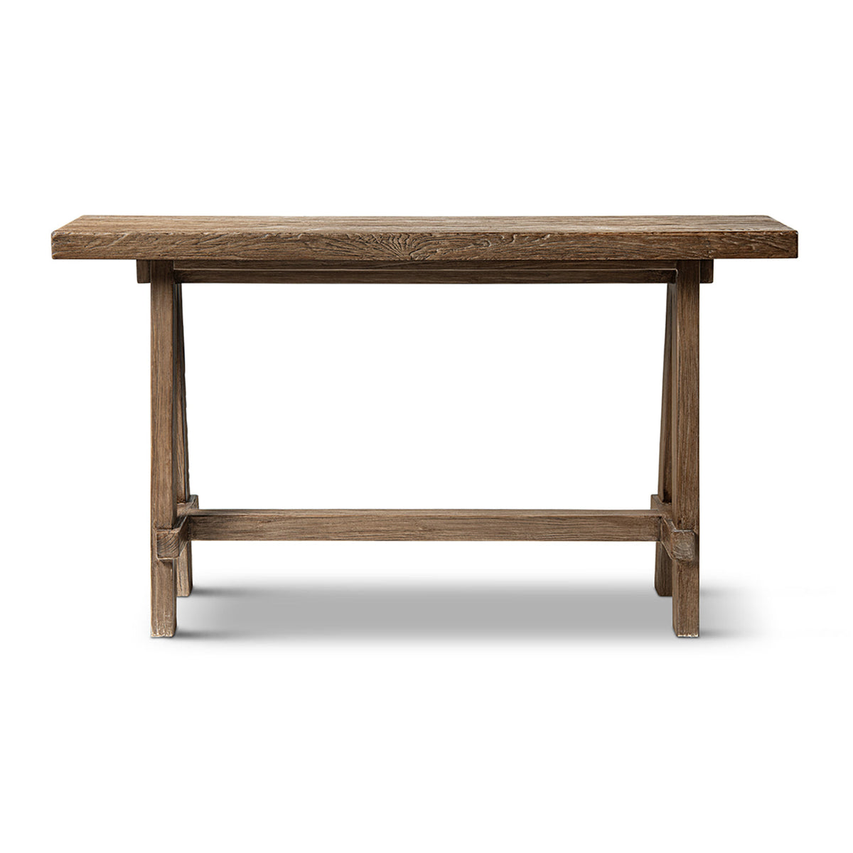 Hawthorne 60" Solid Reclaimed Elm Trestle Console Table