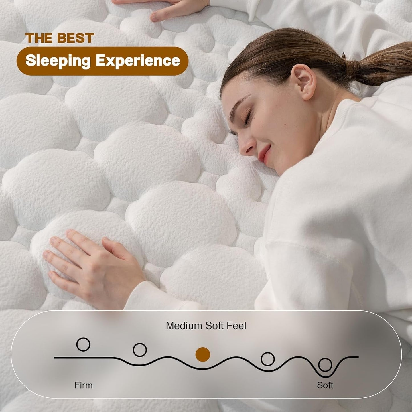 Queen 12 Inch CertipurUS Memory Foam Hybrid Mattress