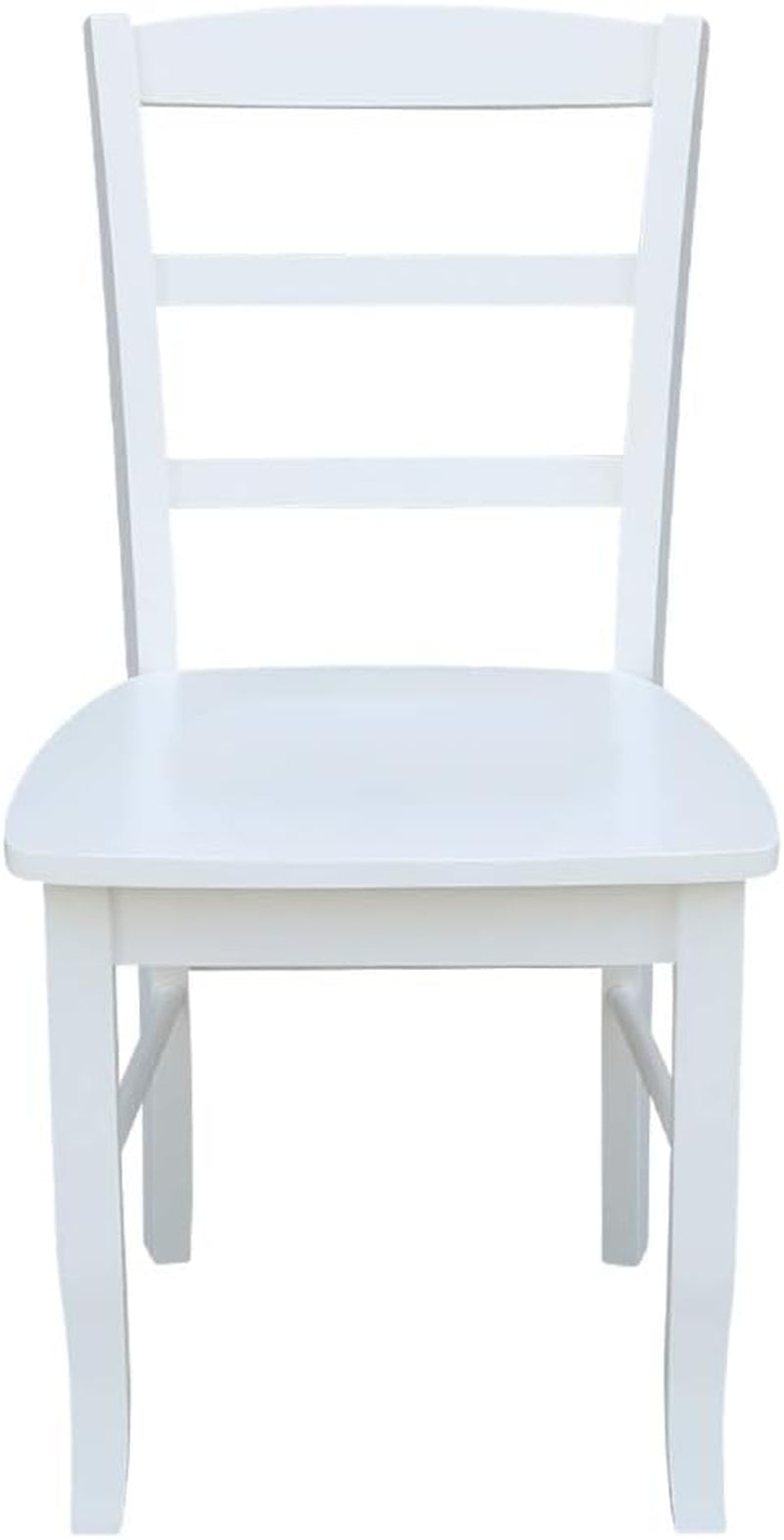 Madrid Ladderback Dining Chairs Set Of Two White Finish