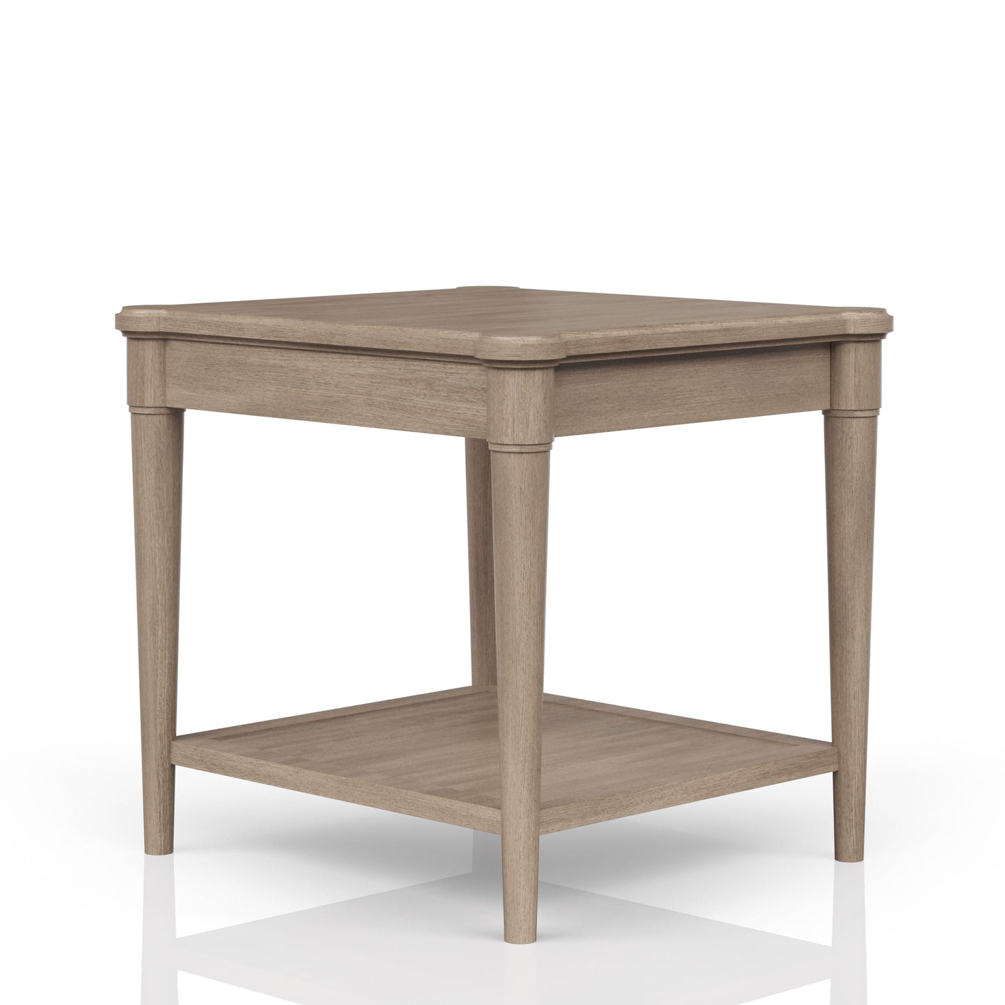 Sand Finished End Table With Storage Drawer