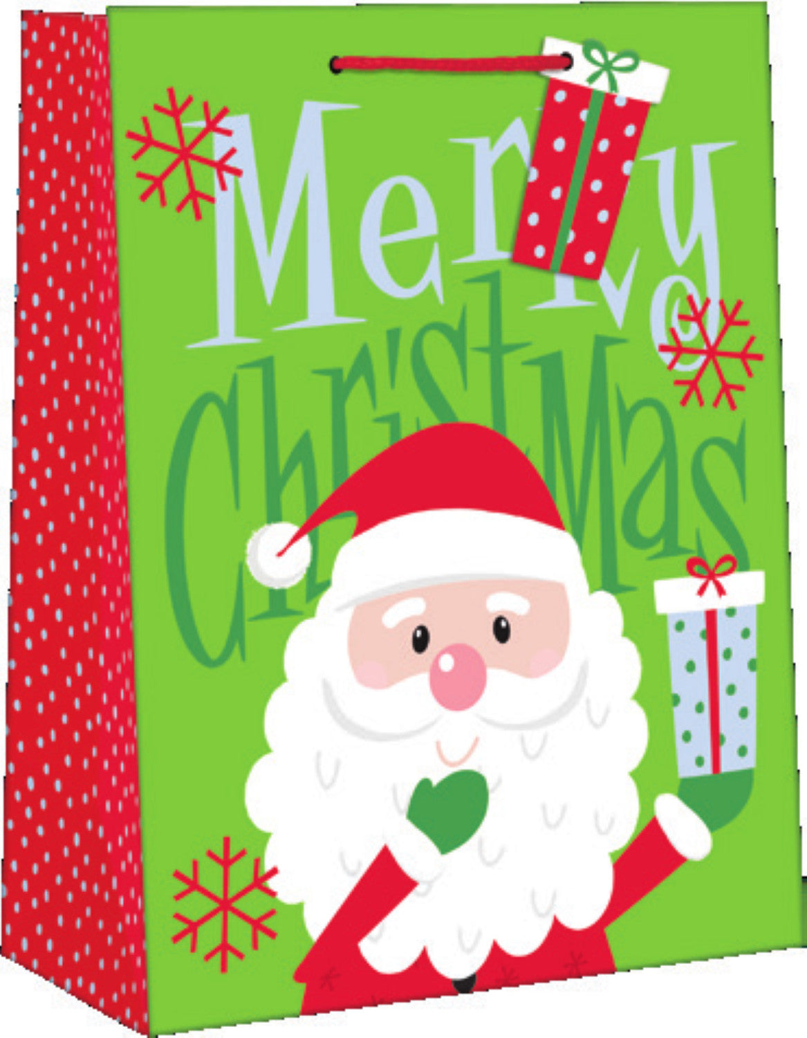 Medium Sized Juvenile Giftbag - Holly Jolly