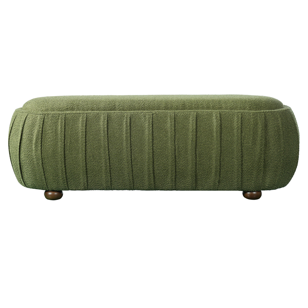 Upholstered Ottoman - Oval Shape