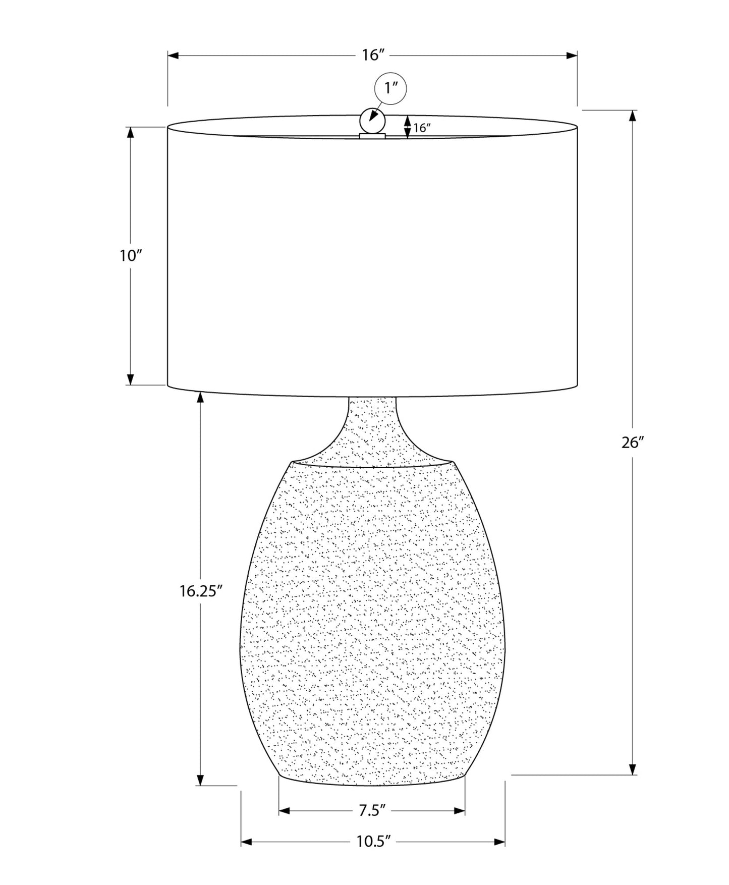 Lighting, 26'h, Table Lamp, Ivory / Cream Shade, Cream Resin, Contemporary