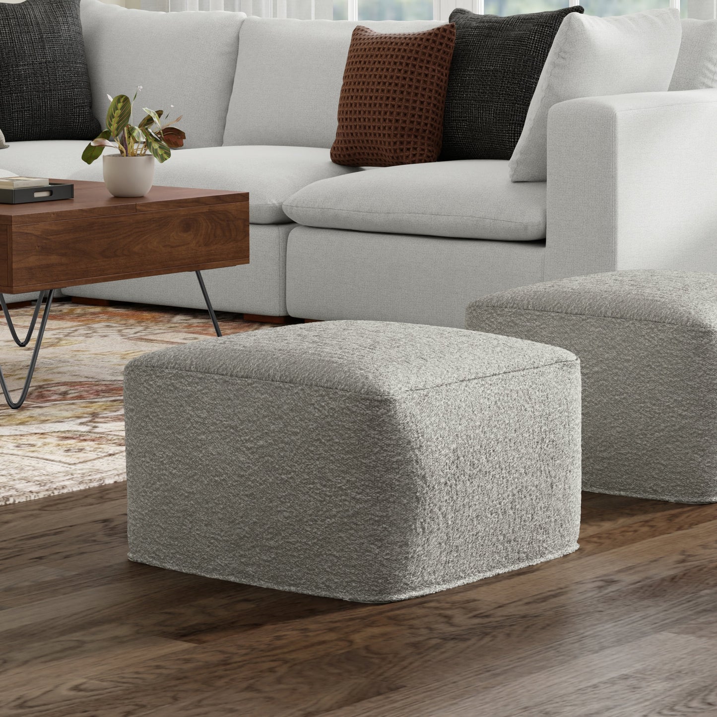 Chantal Square Pouf