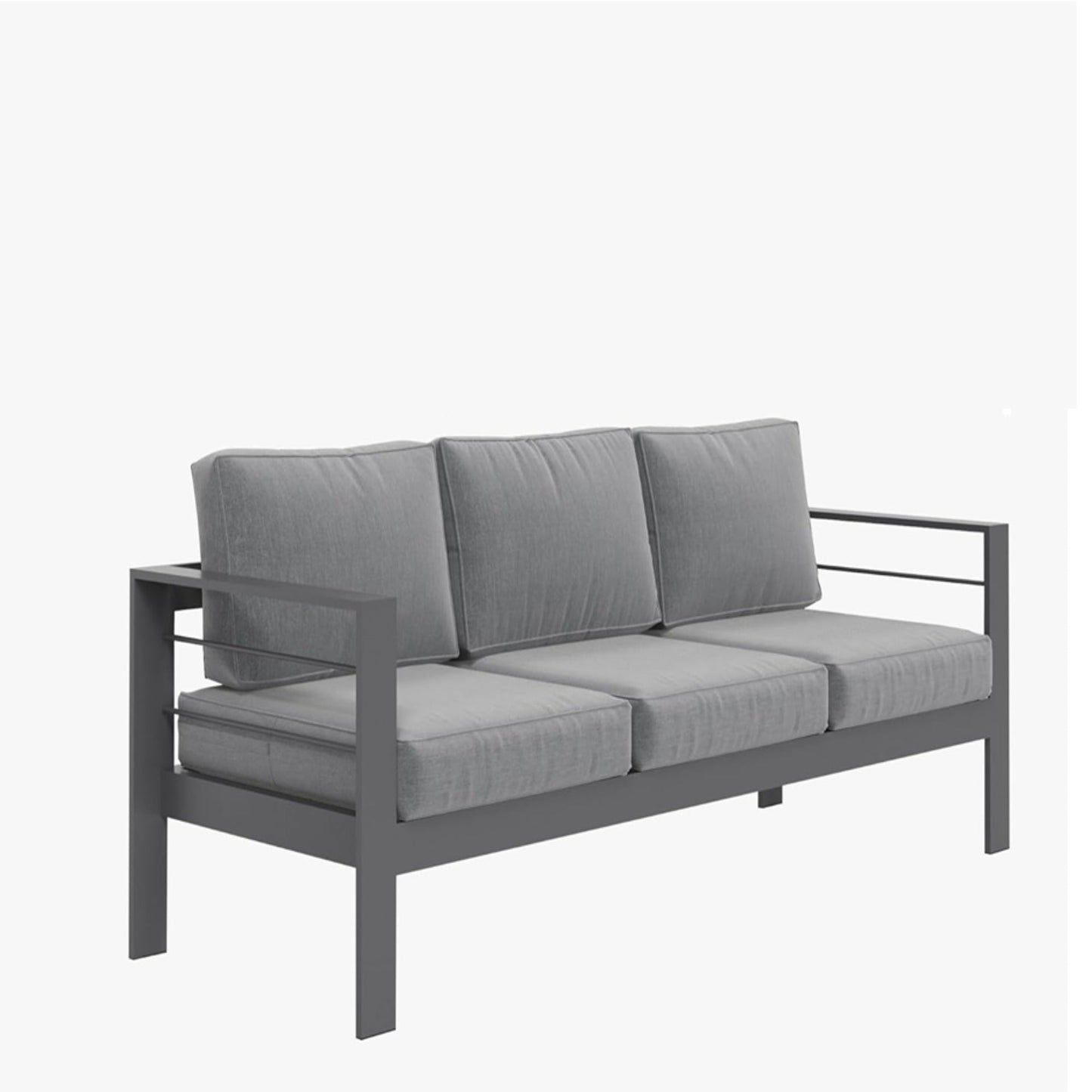 73" All-Weather Aluminum Patio Sofa