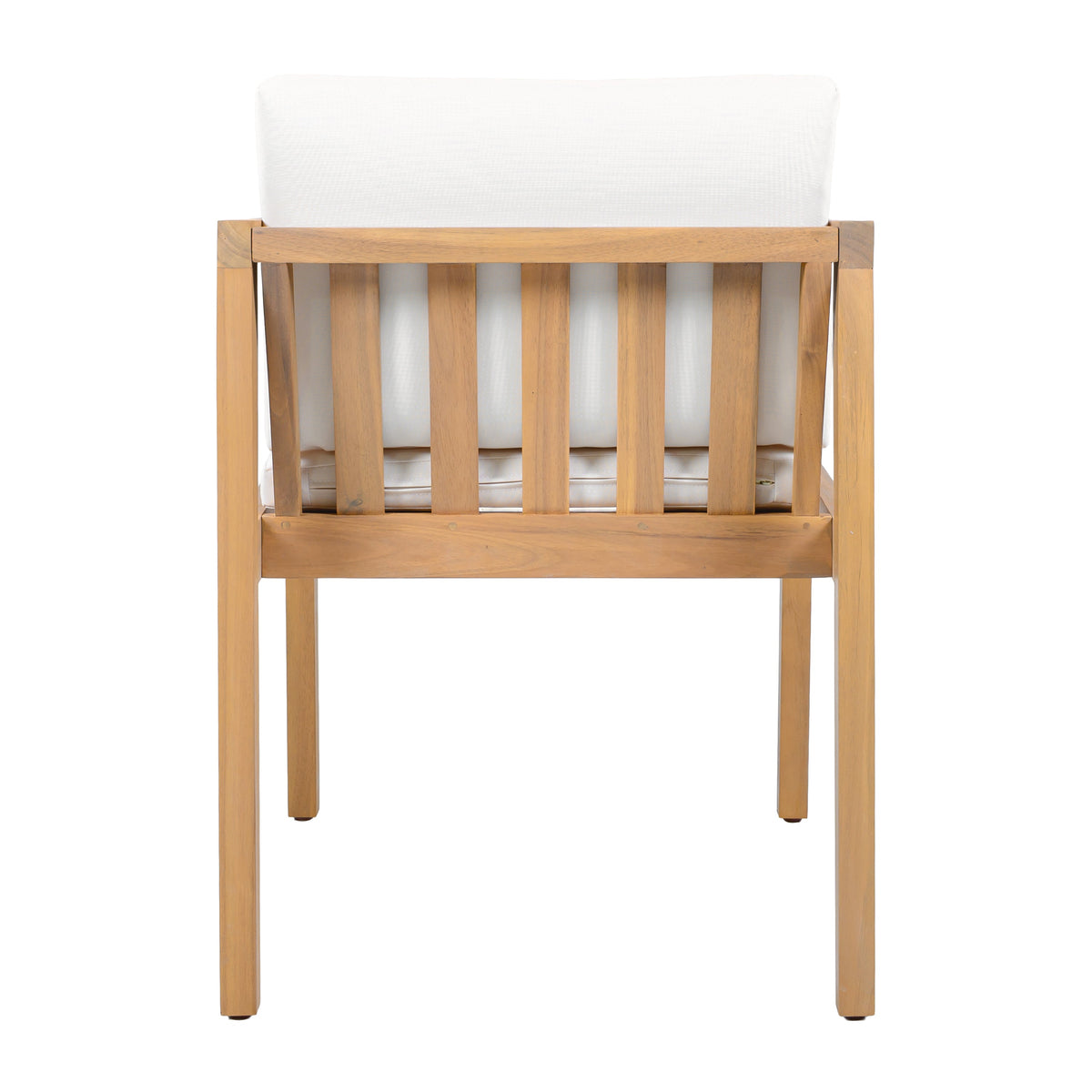 Outdoor Dining Chairs Set of 2 with Acacia Wood Frame