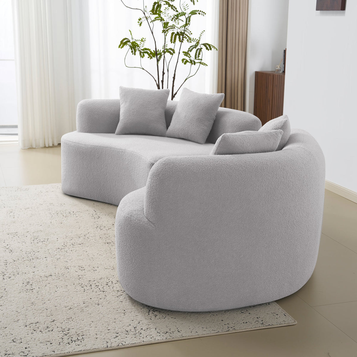 Curved Four Seater Sofa