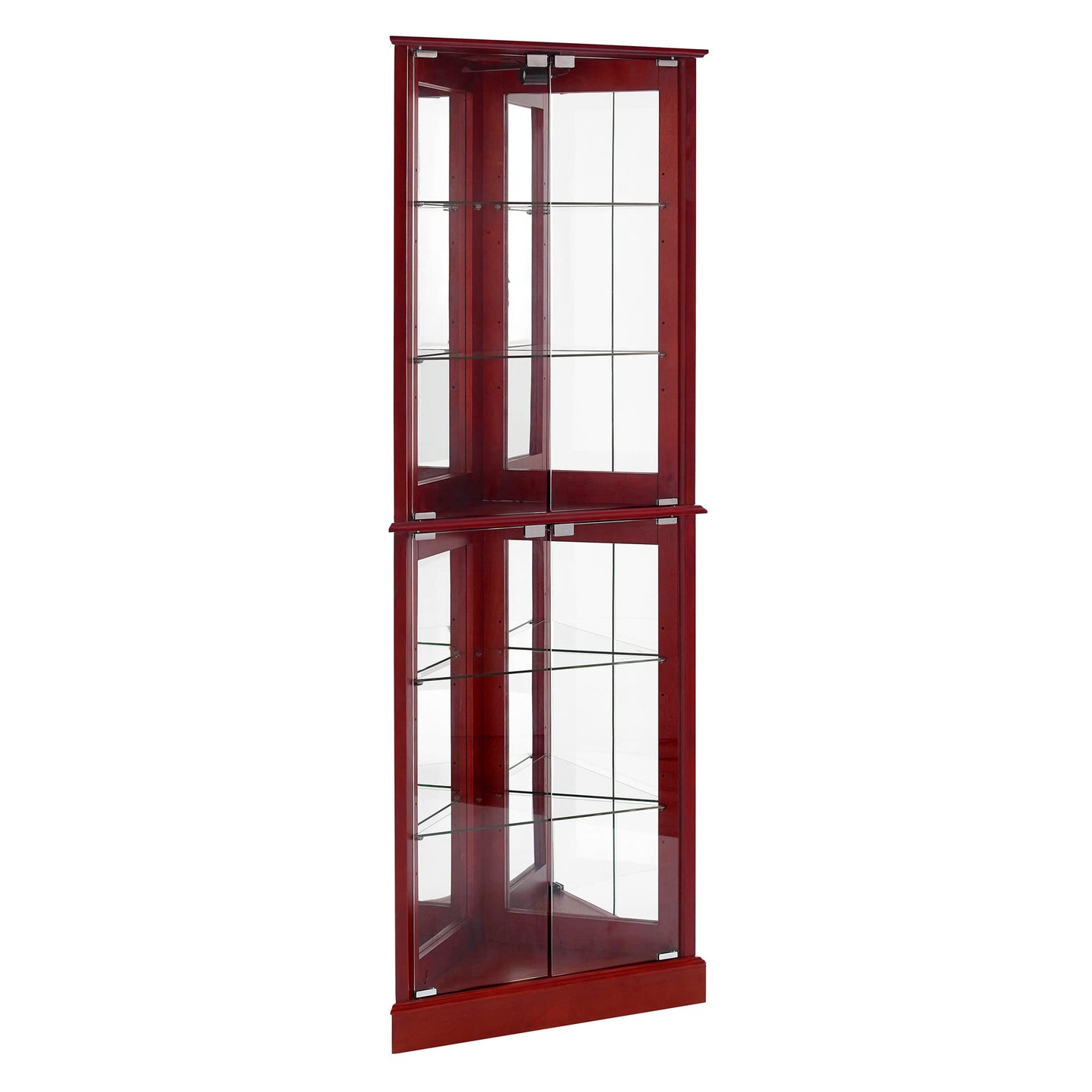 Corner Curio Display Cabinet with Lights