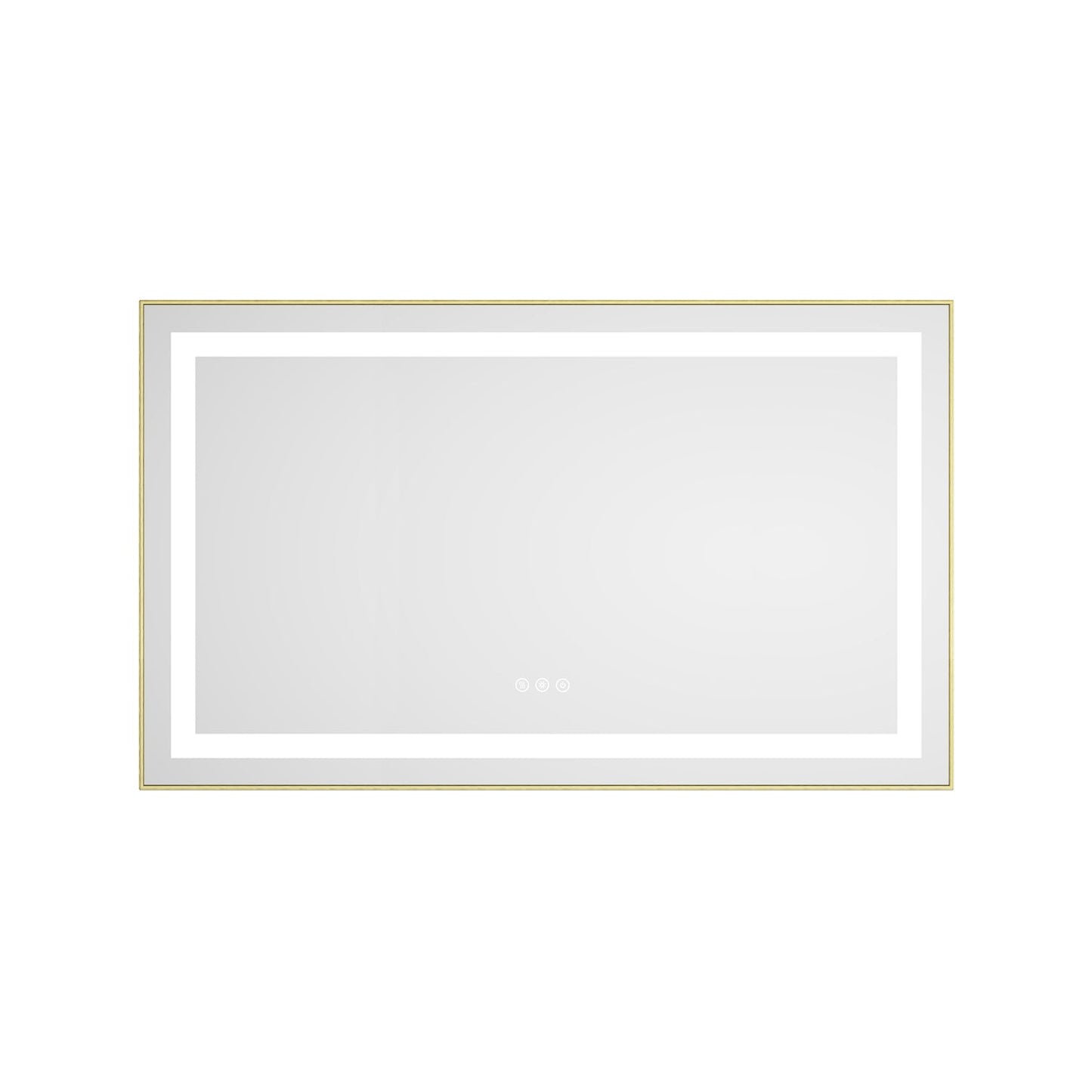 40 x 24 Inch LED Bathroom Mirror with Front and Backlight