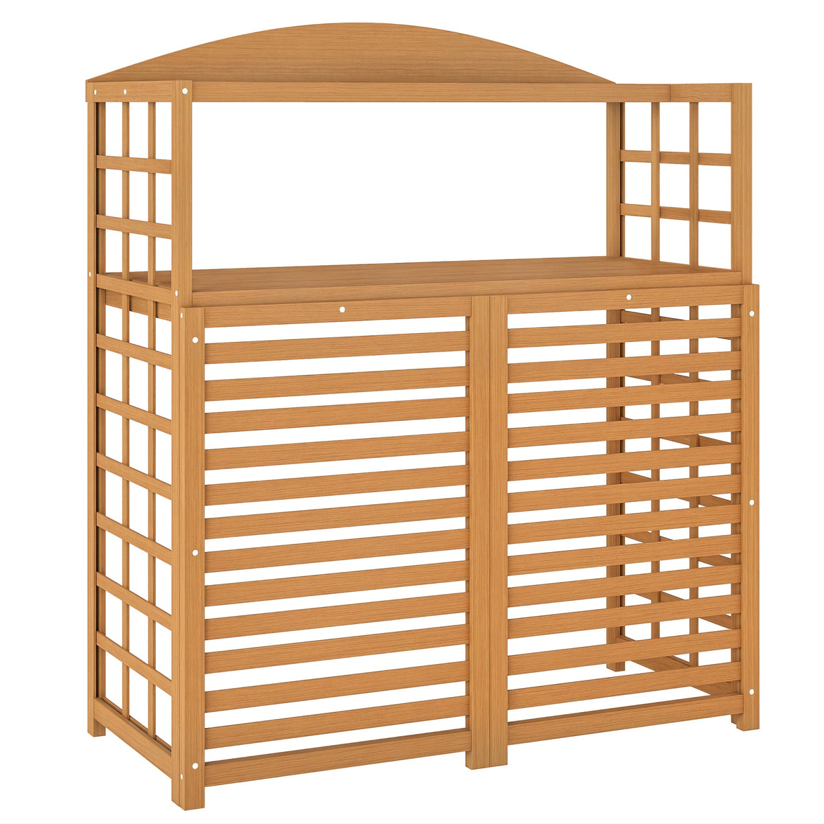 Outsunny Wood Air Conditioner Fence