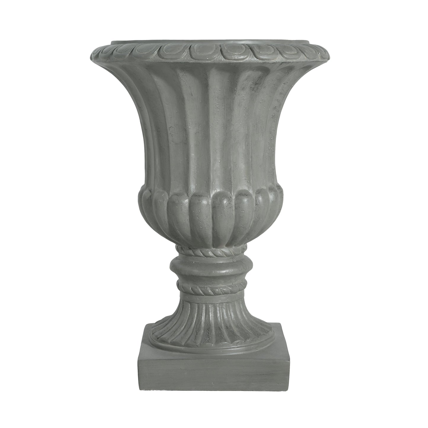 Outdoor Garden Urn Planter, Gray