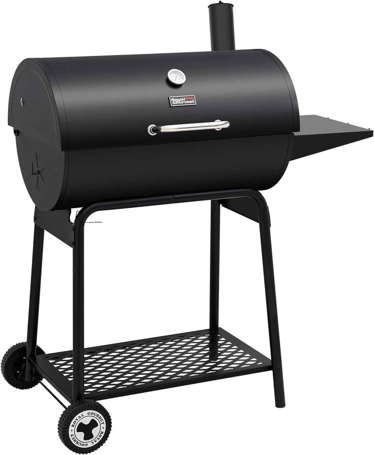 30 Inch Barrel Charcoal Grill With 627 Square Inches Cooking Space