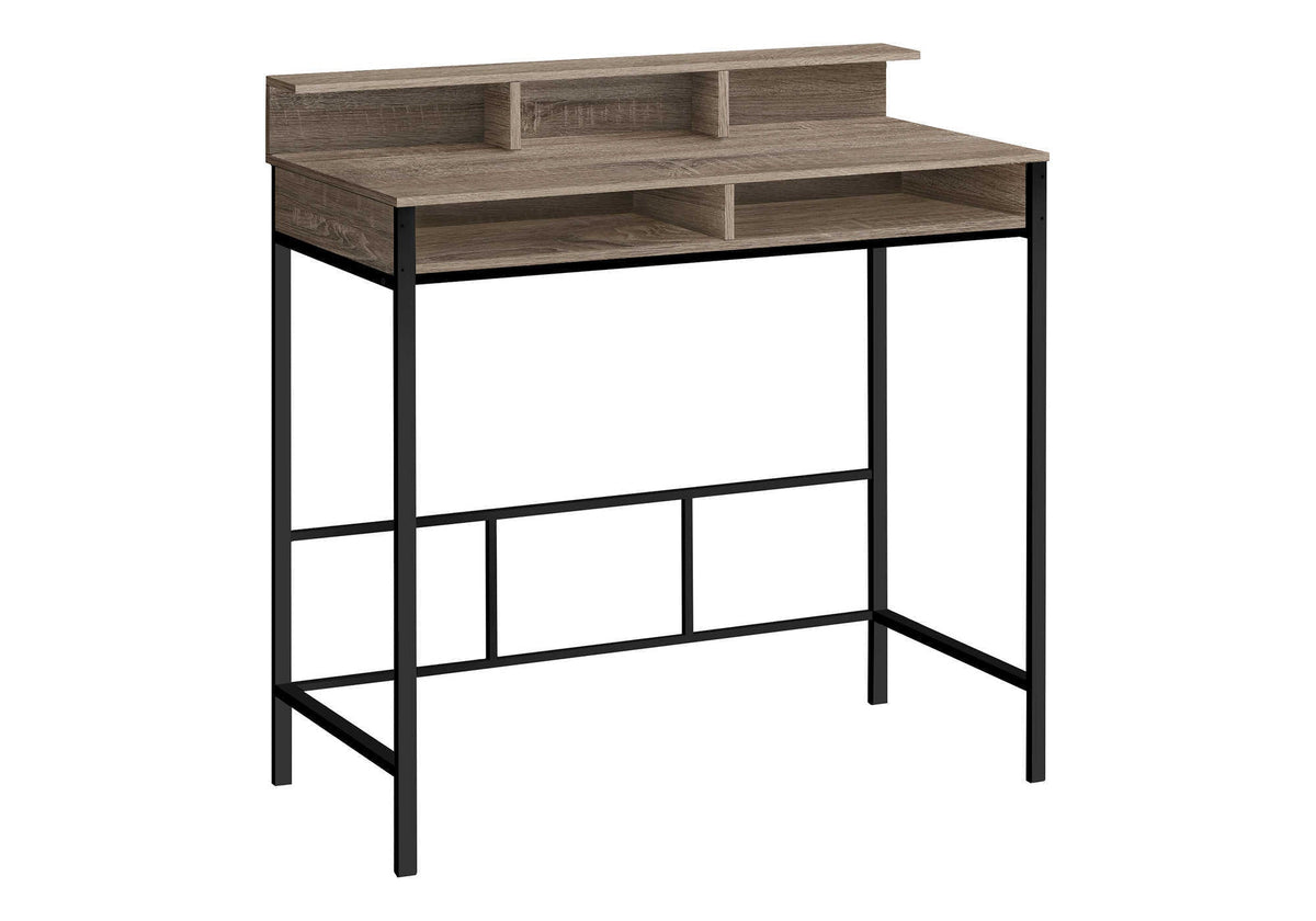 Modern Computer Desk with Storage Shelves