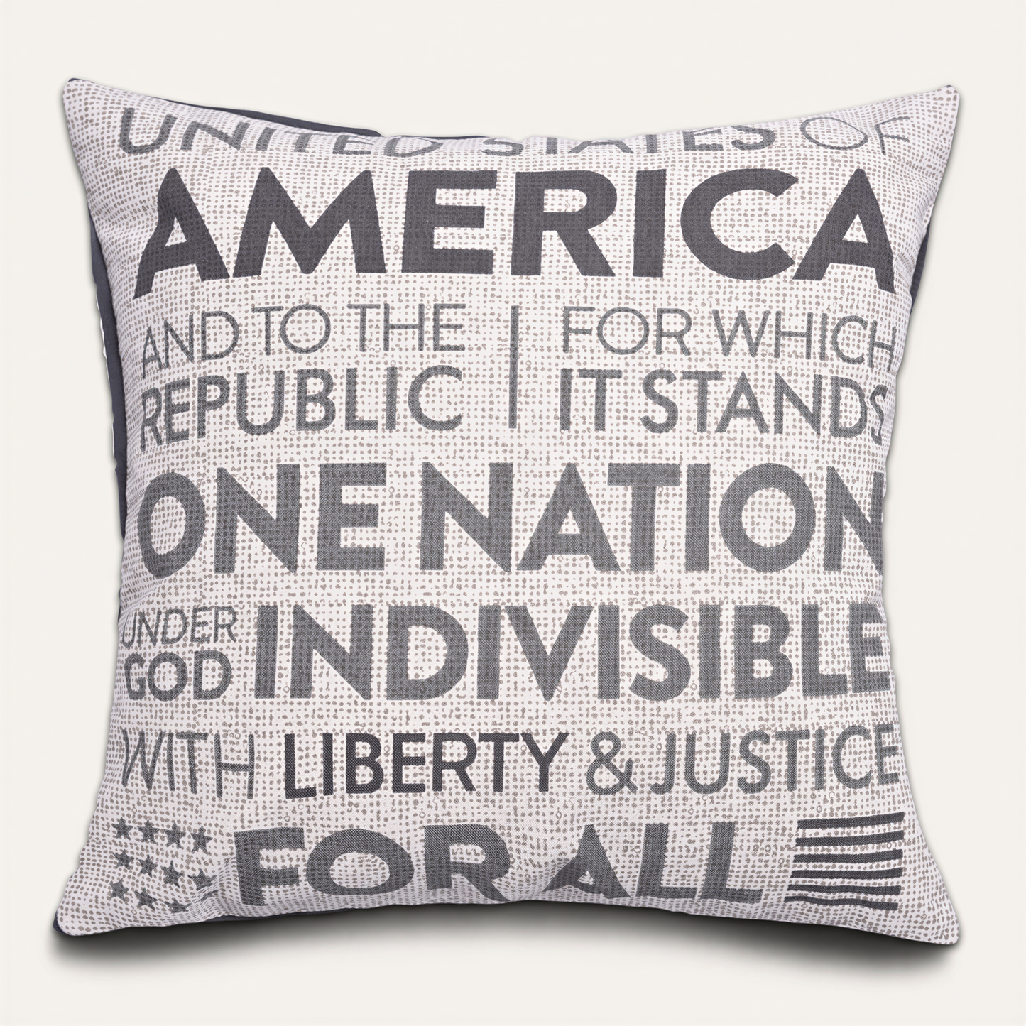 Patriotic Throw Pillow - USA Pillow Cover 18x18 Inch With Zipper Closure