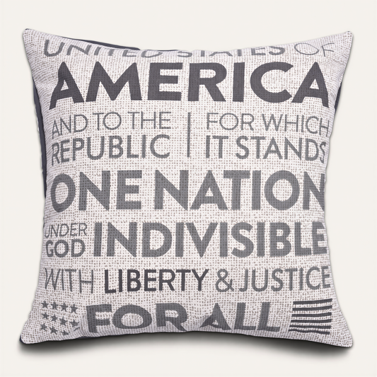 Patriotic Throw Pillow - USA Pillow Cover 18x18 Inch With Zipper Closure