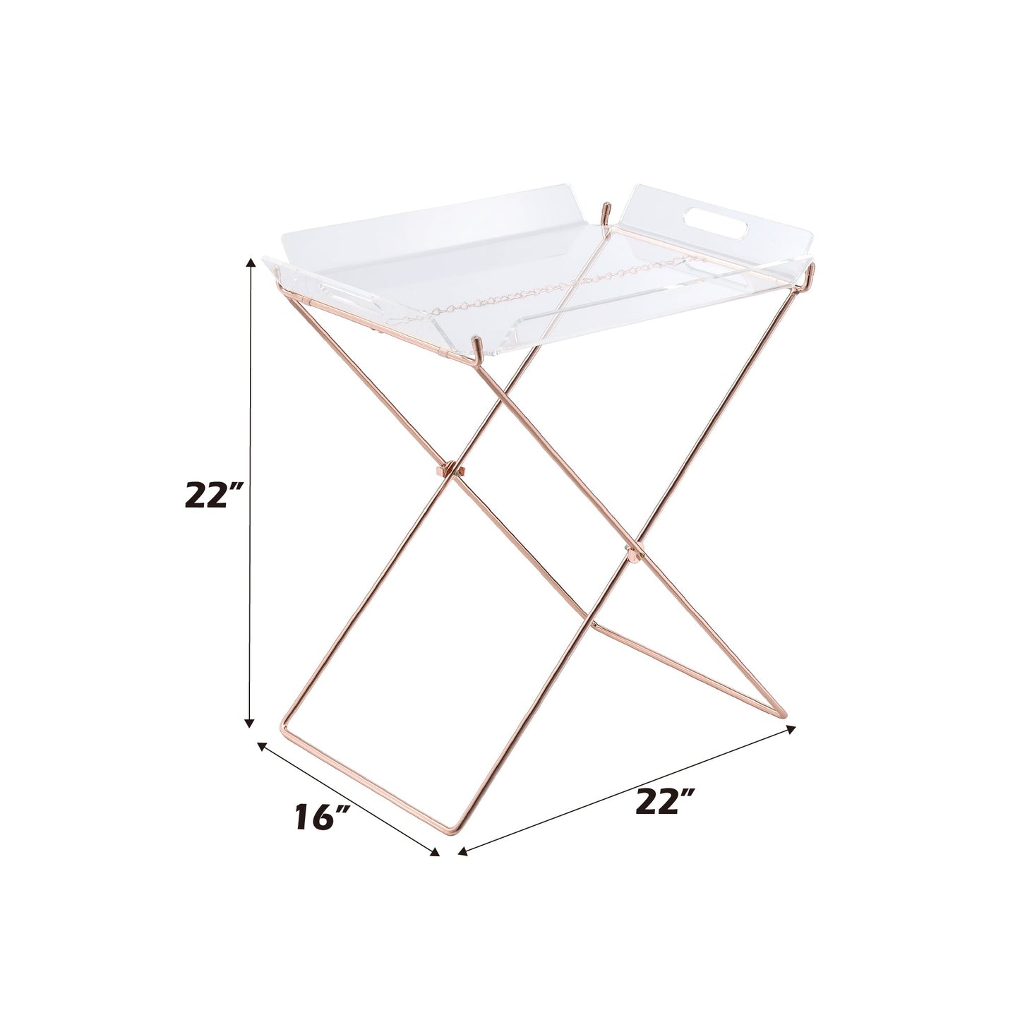 Cercie Clear Acrylic Tray Table