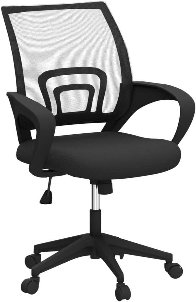 Ergonomic Mesh Office Chair Black Height Adjustable 2 Pack