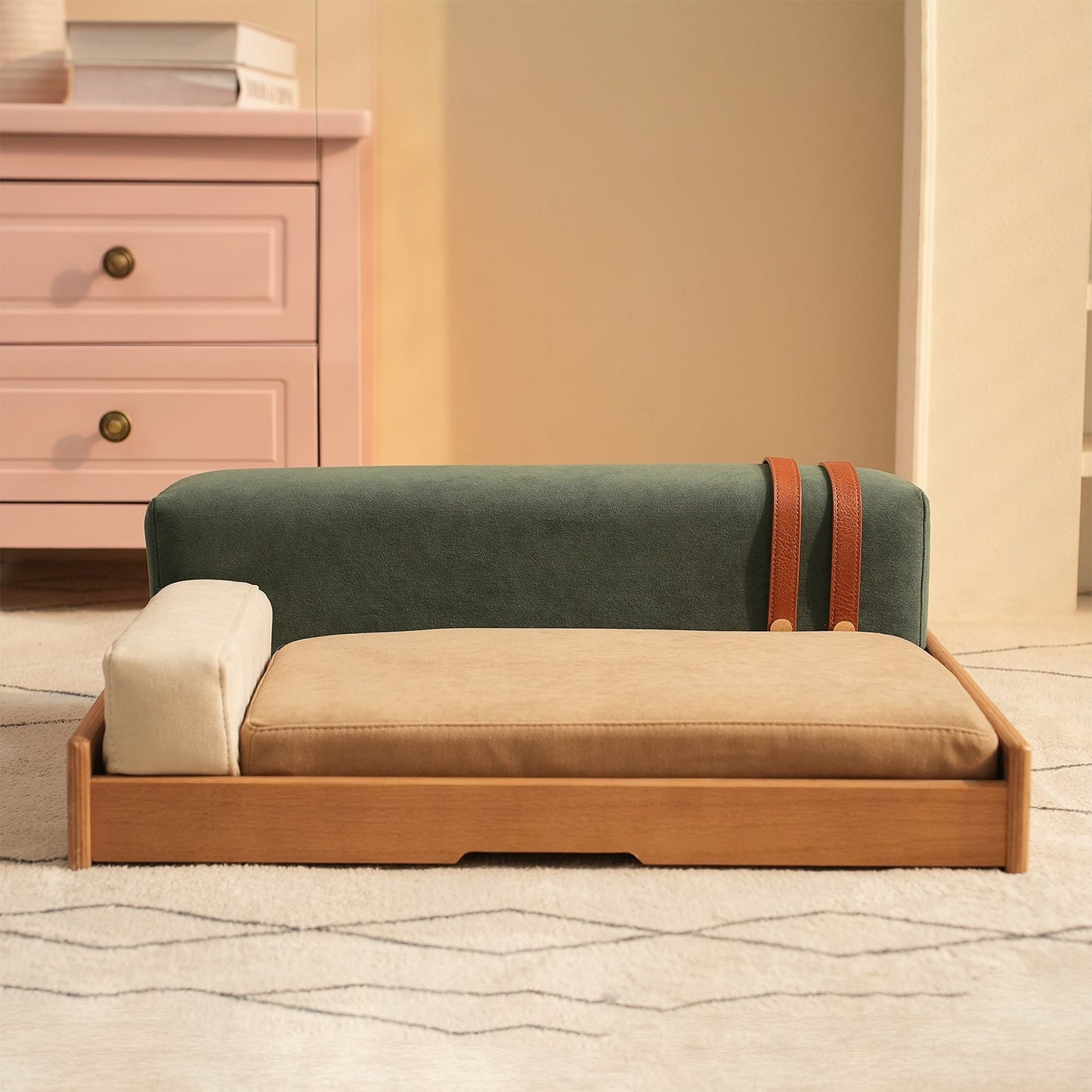 Modern Wooden Pet Bed for Cats & Dogs