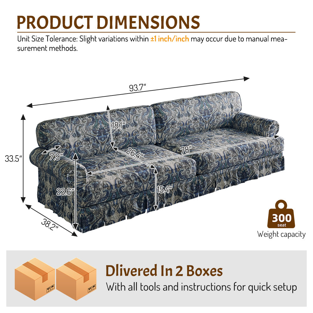 93.7" Luxurious 4-Seater Cloud Couch