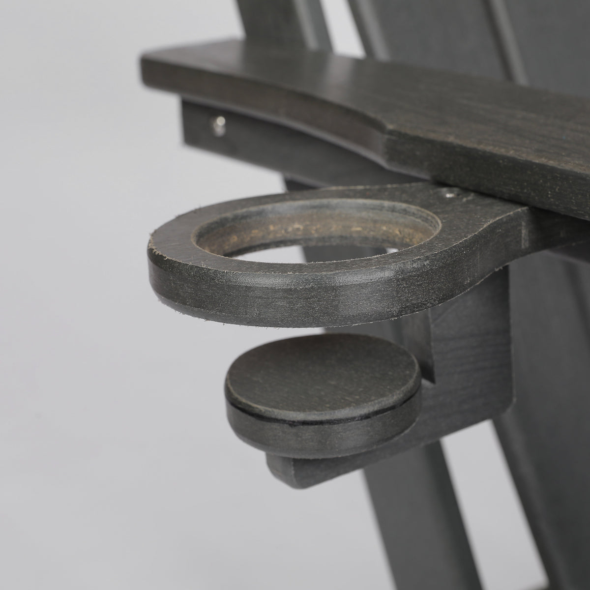 HDPE Folding Adirondack Chair with Dual Cup Holder