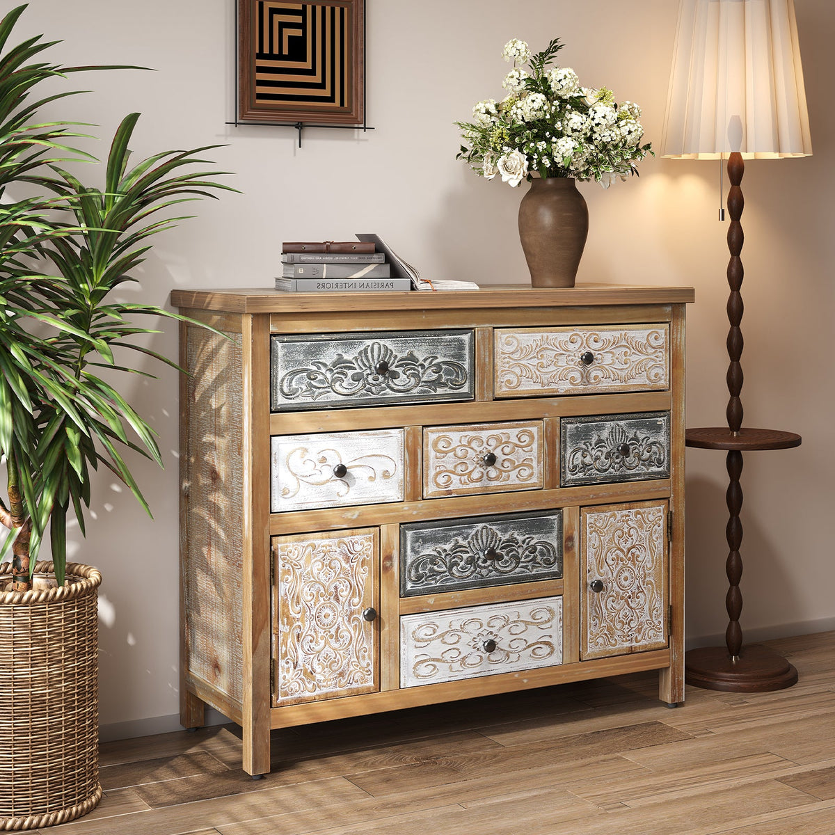 Vintage Wooden Accent Chest