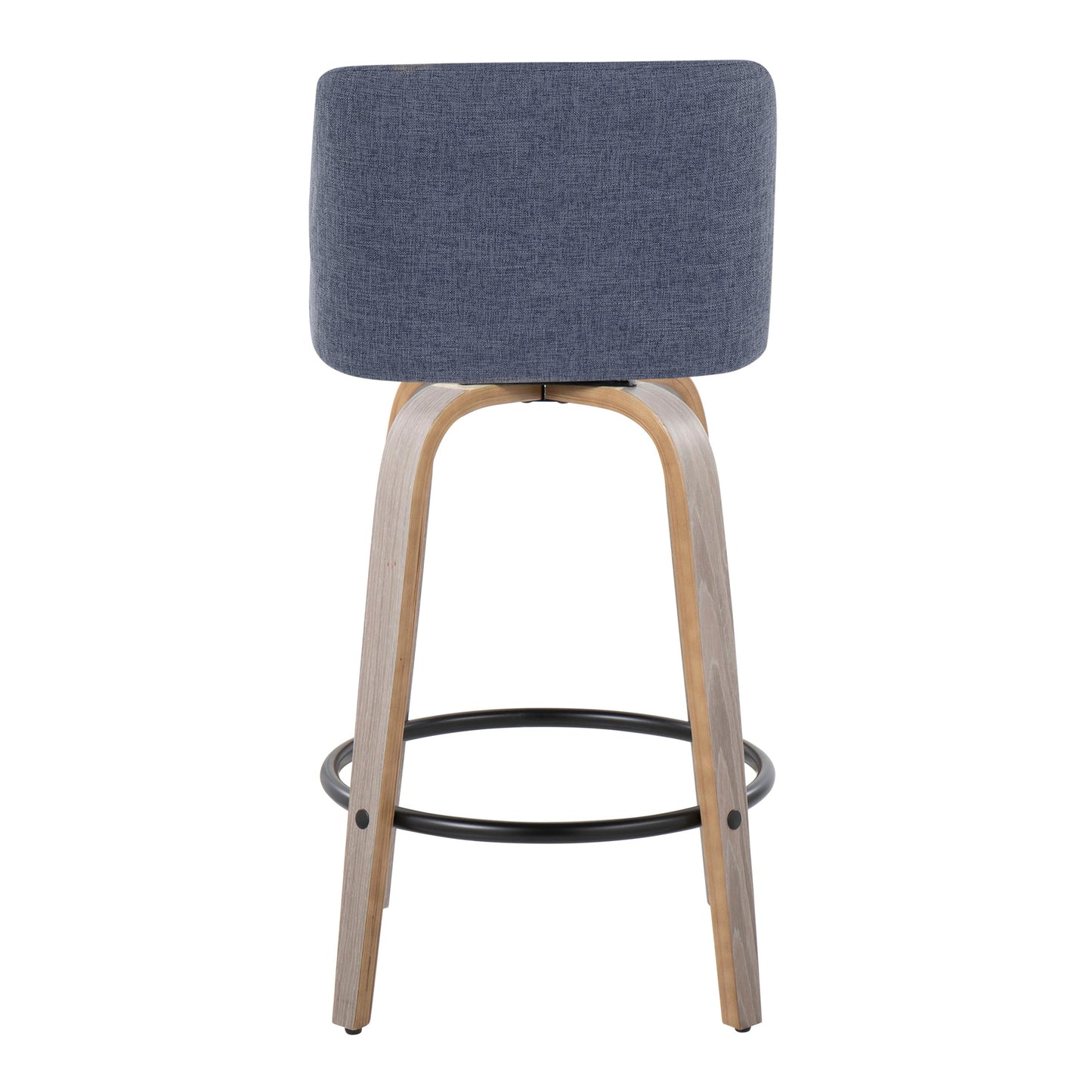 26" Contemporary Fixed-Height Counter Stool with Swivel