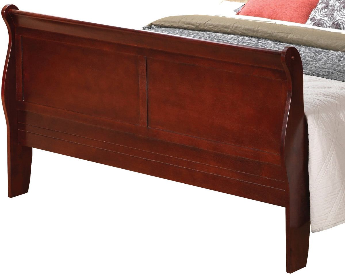 Elegant Cherry Queen Bed Frame