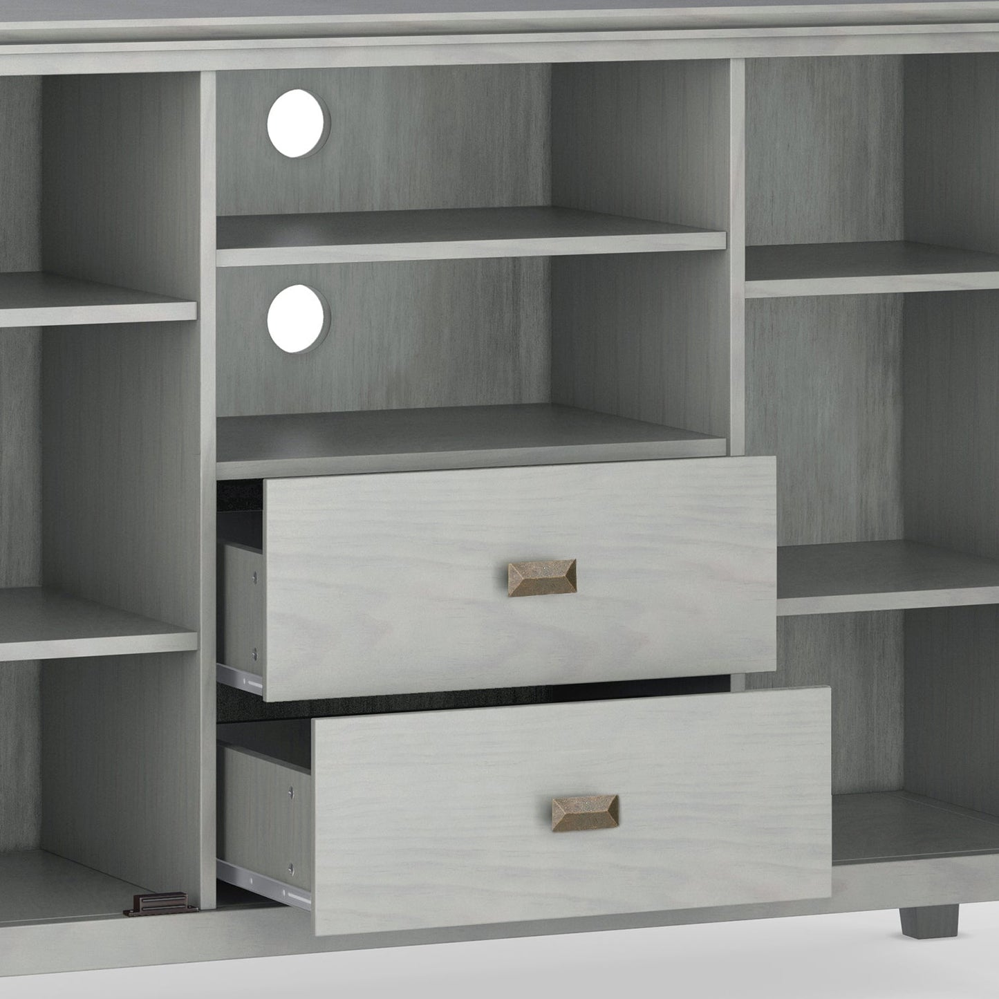 Artisan - Tall TV Media Stand - Fog Grey