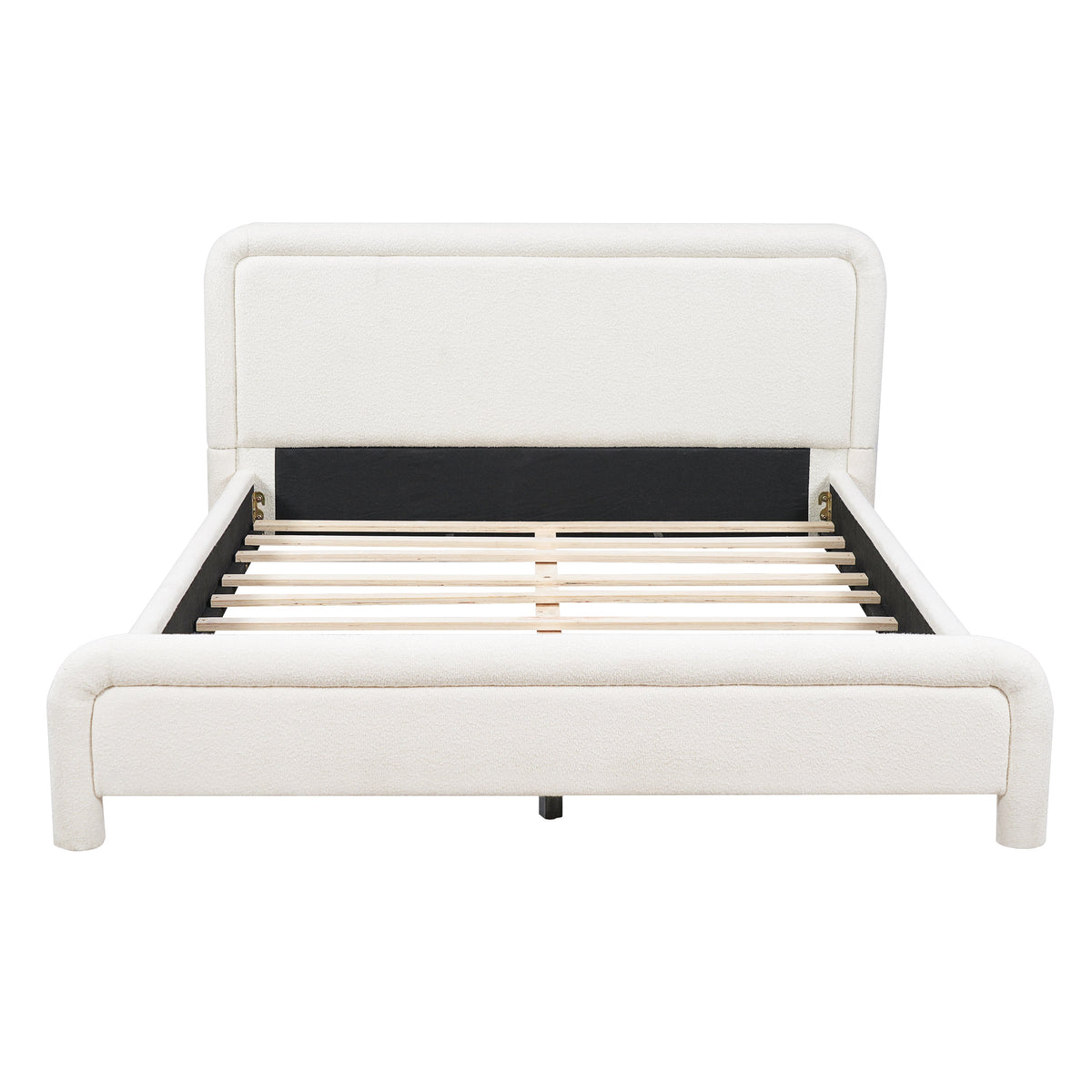 Queen Size Upholstered Platform Bed Frame