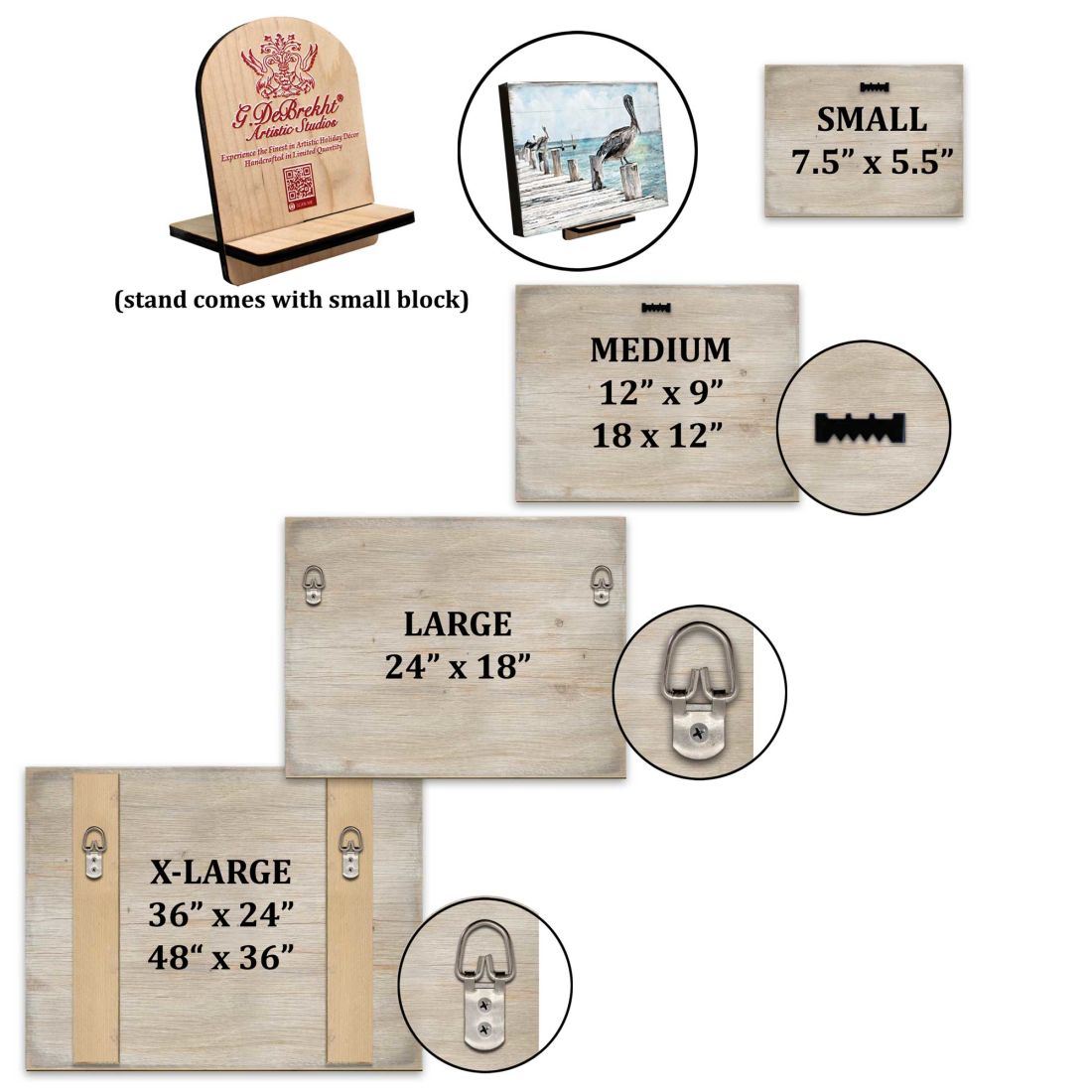 Pelican Wood Wooden Coastal Wall Art by Nature Wonders - Coastal Sea-Life Decor - 95252B