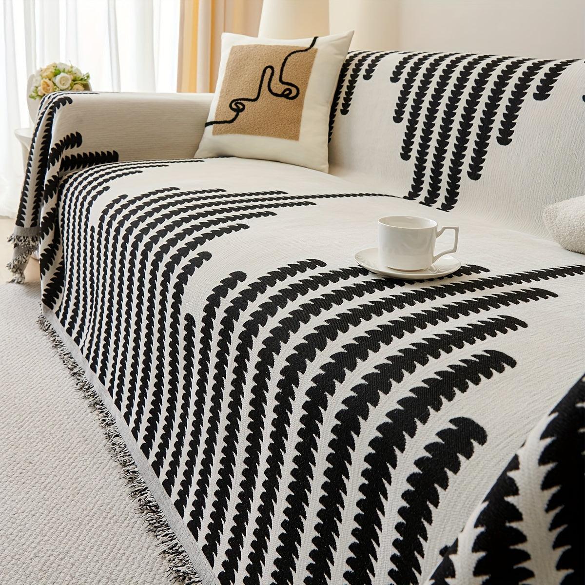 Chenille Fabric Sofa Cover - Soft, Non-Slip, Universal Protector