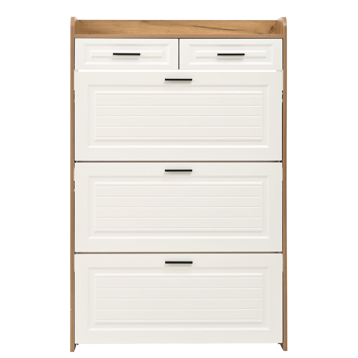 Narrow Shoe Storage Cabinet for Entryway