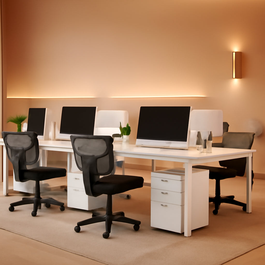 Ergonomic Mesh Chair With Adjustable Height And Wheels