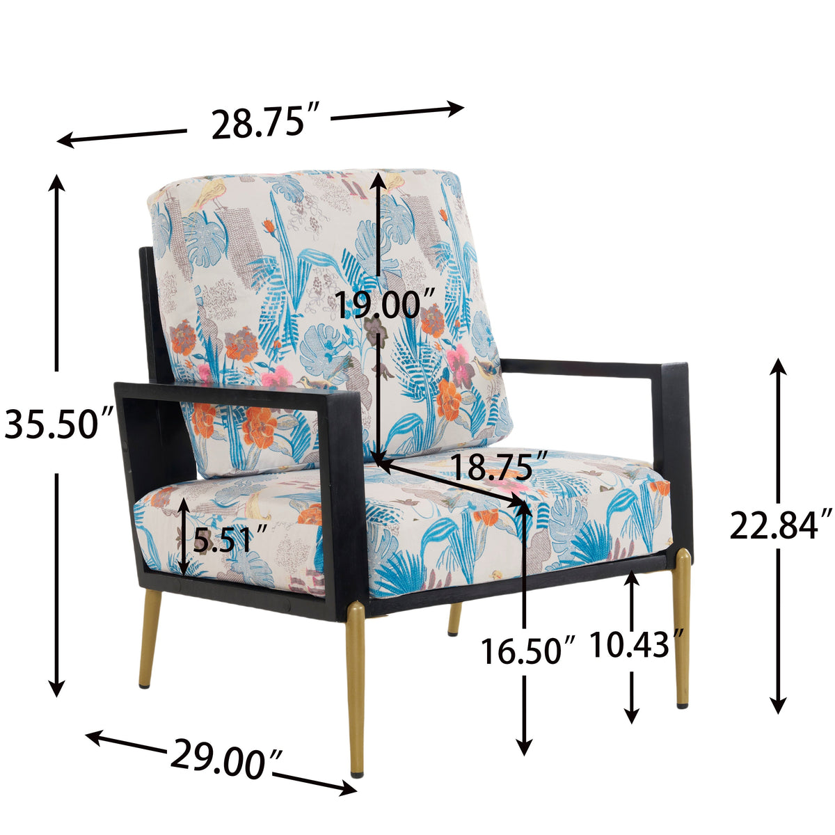 Floral Accent Chair